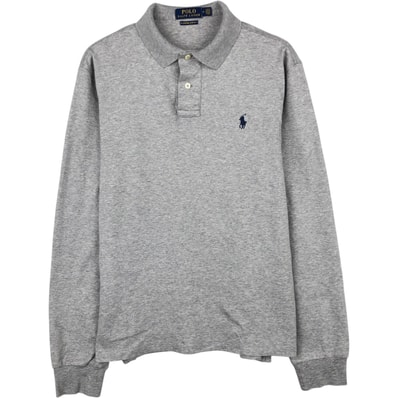 古着 ラルフローレン Ralph Lauren POLO RALPH LAUREN CUSTOM SLIM FIT 長袖 ポロシャツ メンズM相当/eaa648089