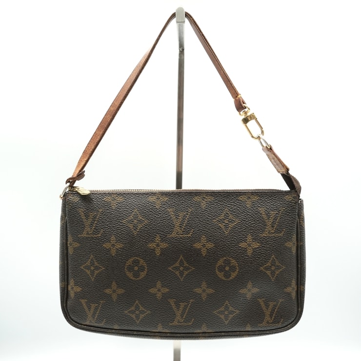 LOUIS VUITTON(ルイヴィトン)ポシェット・アクセソワール ヴィンテージ ハンドバッグ ポーチ モノグラム・キャンバス ブラウン ゴールド金具 M51980【中古】