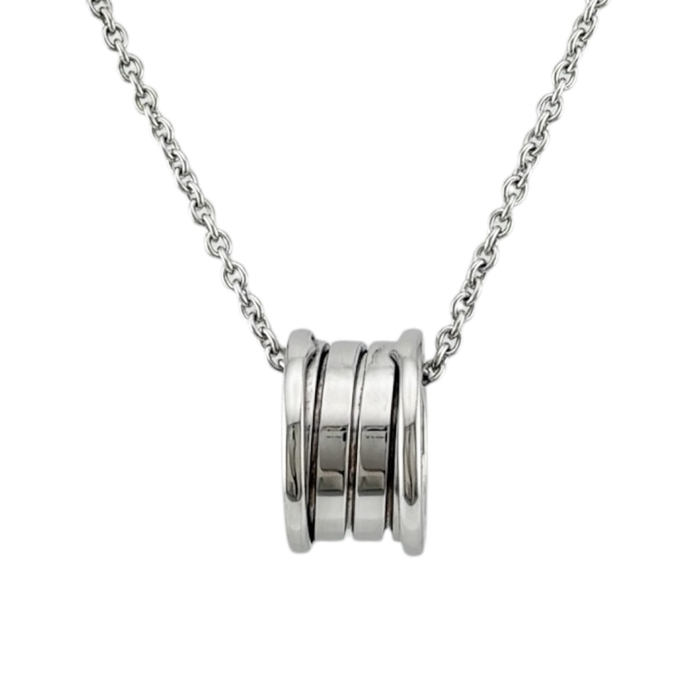 ブルガリ B-ZERO.1 ビーゼロワン ネックレス 18金 K18ホワイトゴールド レディース BVLGARI  中古