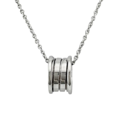 ブルガリ B-ZERO.1 ビーゼロワン ネックレス 18金 K18ホワイトゴールド レディース BVLGARI 中古