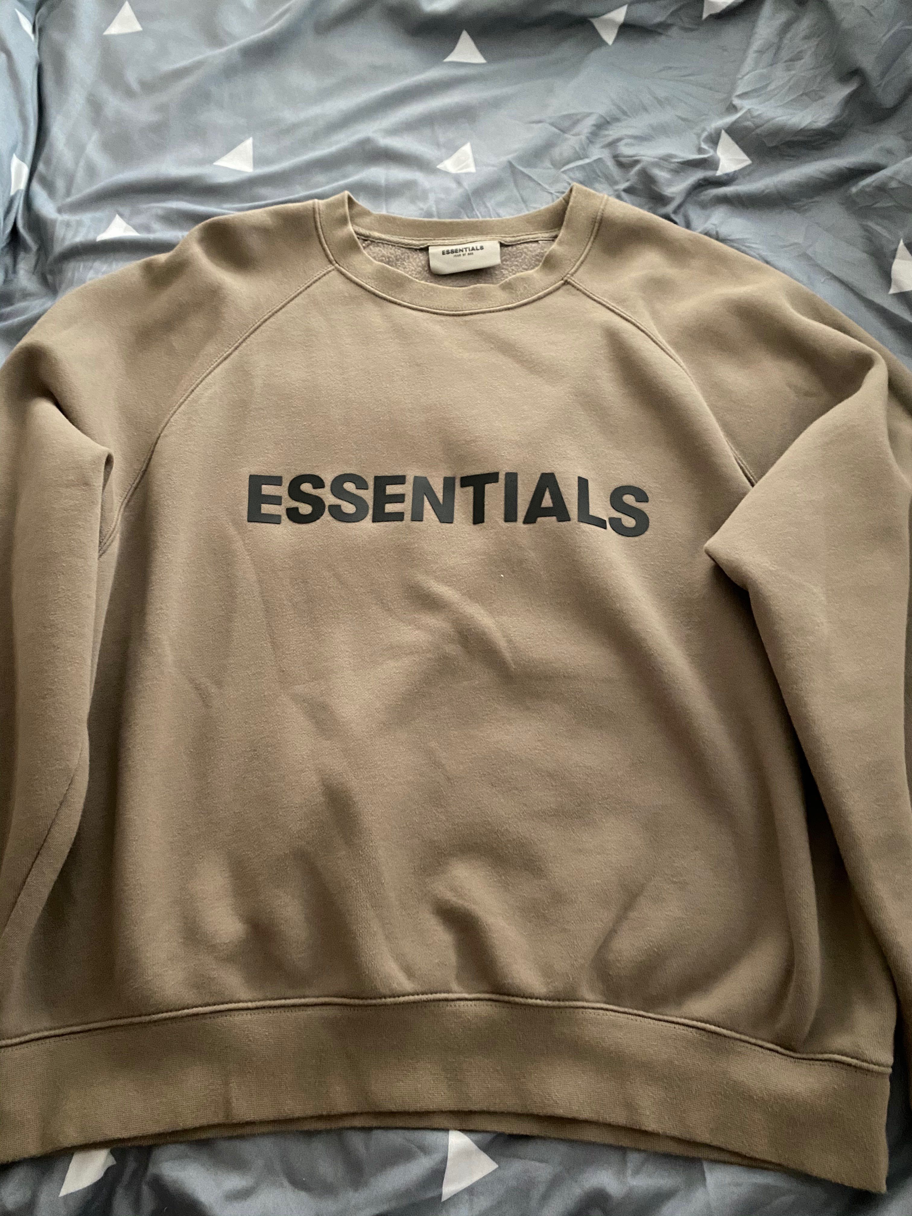 FEAR OF GOD ESSENTIALS 3D Silicon Applique Crewneck "Taupe"