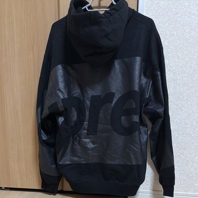 Supreme Big Logo Hooded Sweatshirt "Black"