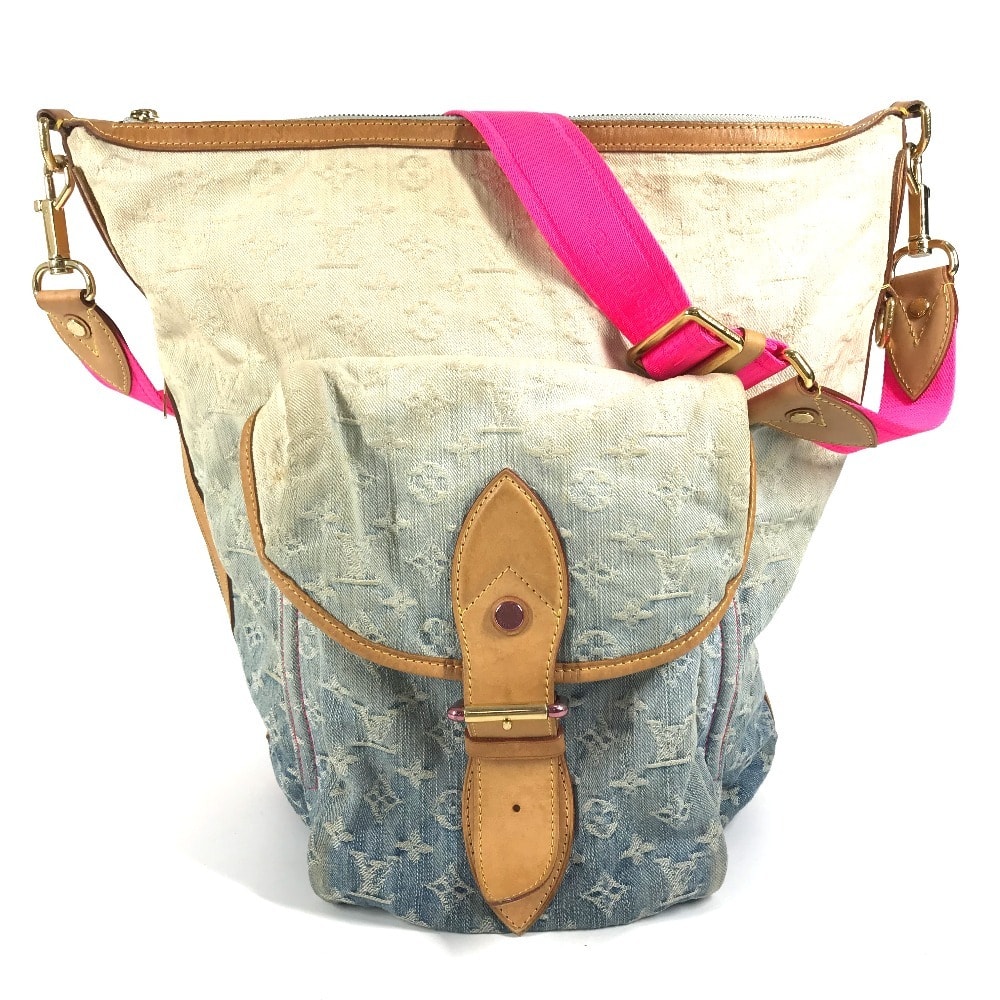 ルイヴィトン LOUIS VUITTON サンバーストPM M93184 モノグラムデニム グラデーション カバン 斜め掛け ショルダーバッグ モノグラムデニム ブルー