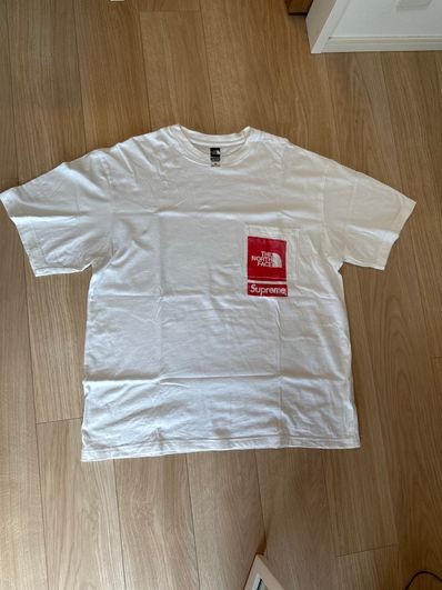 Supreme x The North Face Printed Pocket Tee "White"