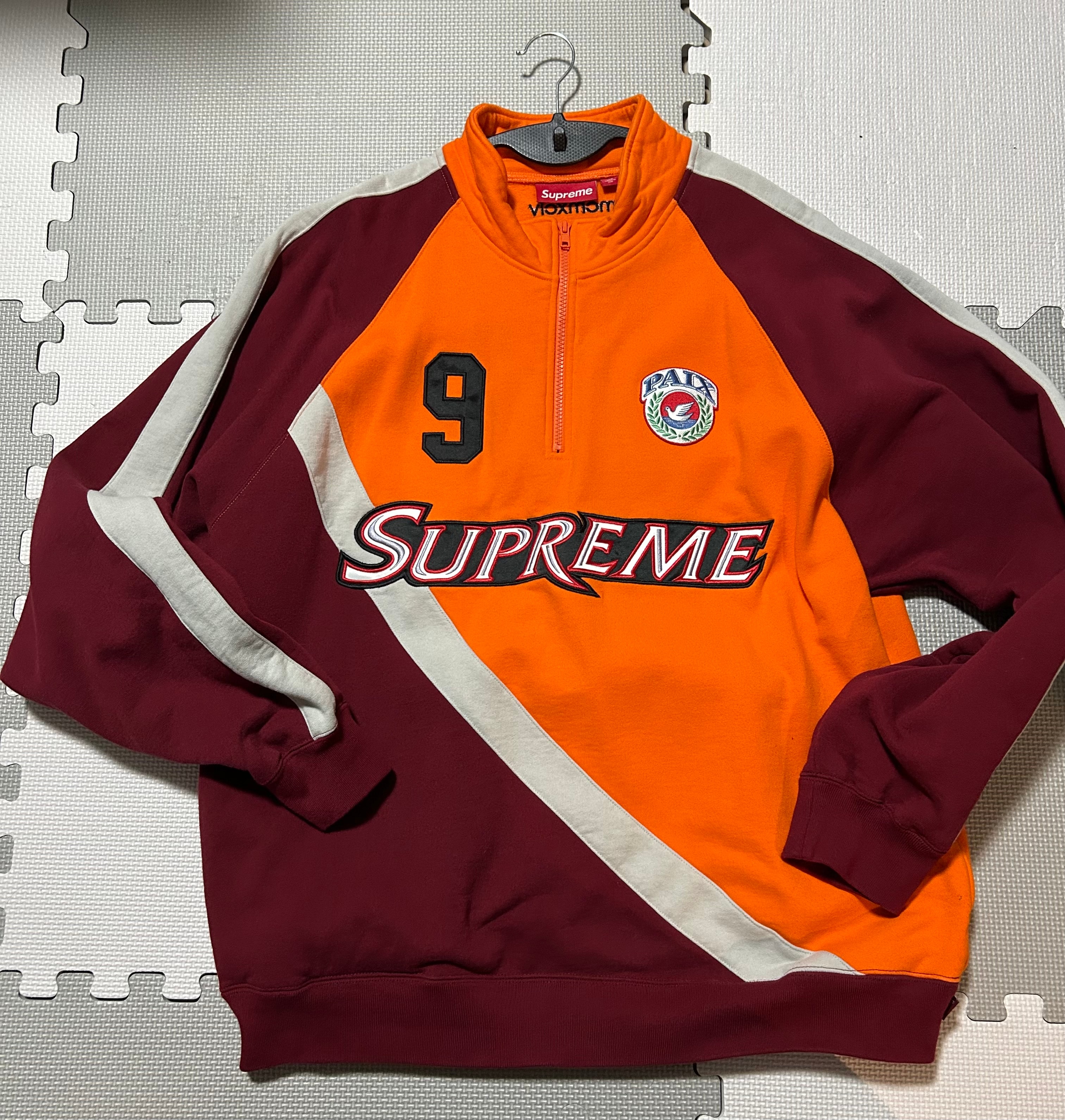 Supreme Equipe Half Zip Sweatshirt "Dark Orange"
