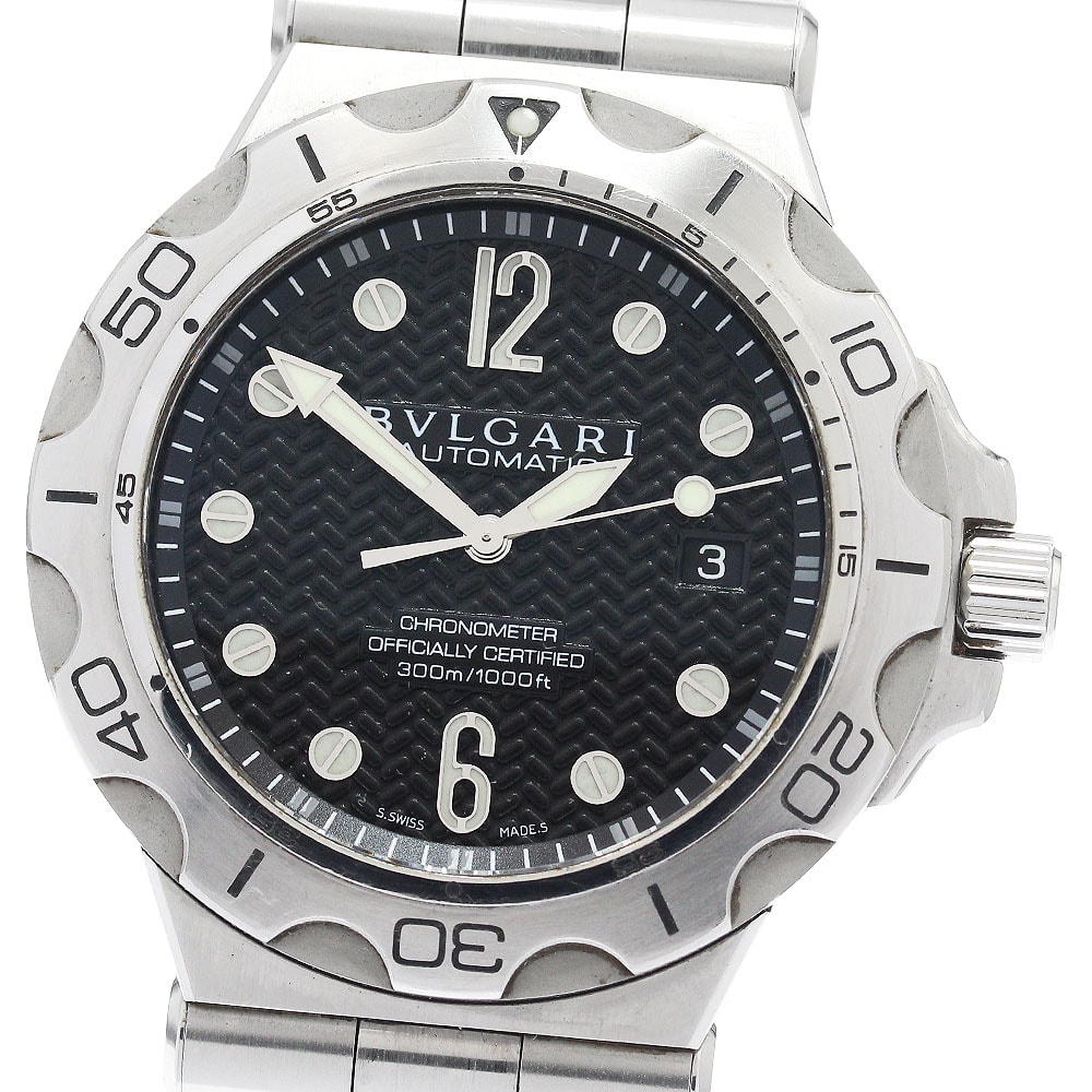 ブルガリ ディアゴノ スクーバ アクア DP42SSD メンズ 【中古】