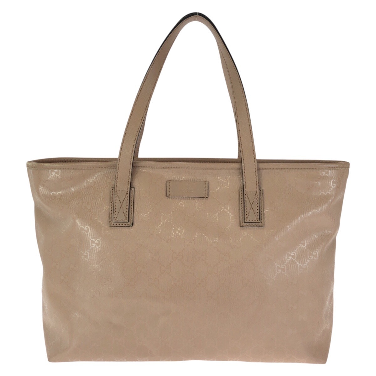GUCCI グッチ GGインプリメ ピンク ゴールド金具 PVC トートバッグ ショルダーバッグ 602147 【中古】