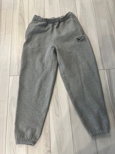 Stussy × Nike NRG Washed Fleece Pant (Asia Size) "Grey" DJ9491-063
