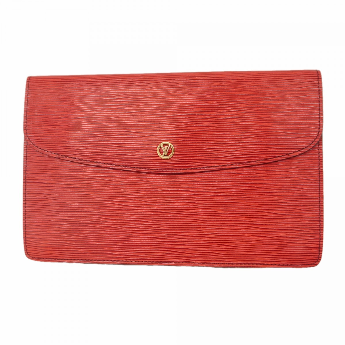 【6dc3711-k】ルイヴィトン クラッチバッグ エピ モンテーニュ27 M52657 カスティリアンレッド【中古】レディース