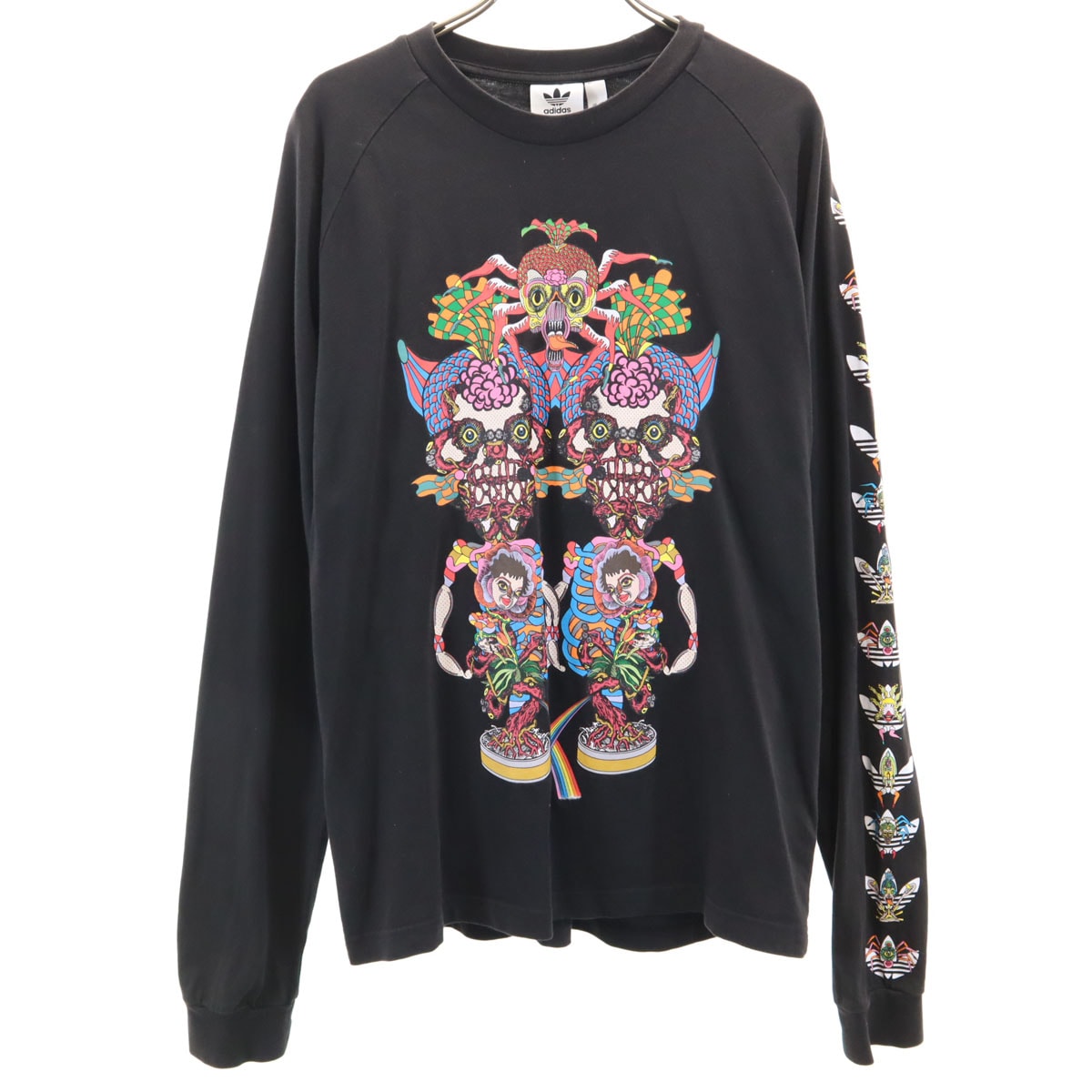 adidas Originals アディダスオリジナルス Tanaami 田名網敬一 カリ コラボ 長袖 Tシャツ L ブラック ロンT