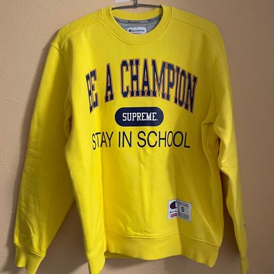 Stay In School Crewneck Yellow