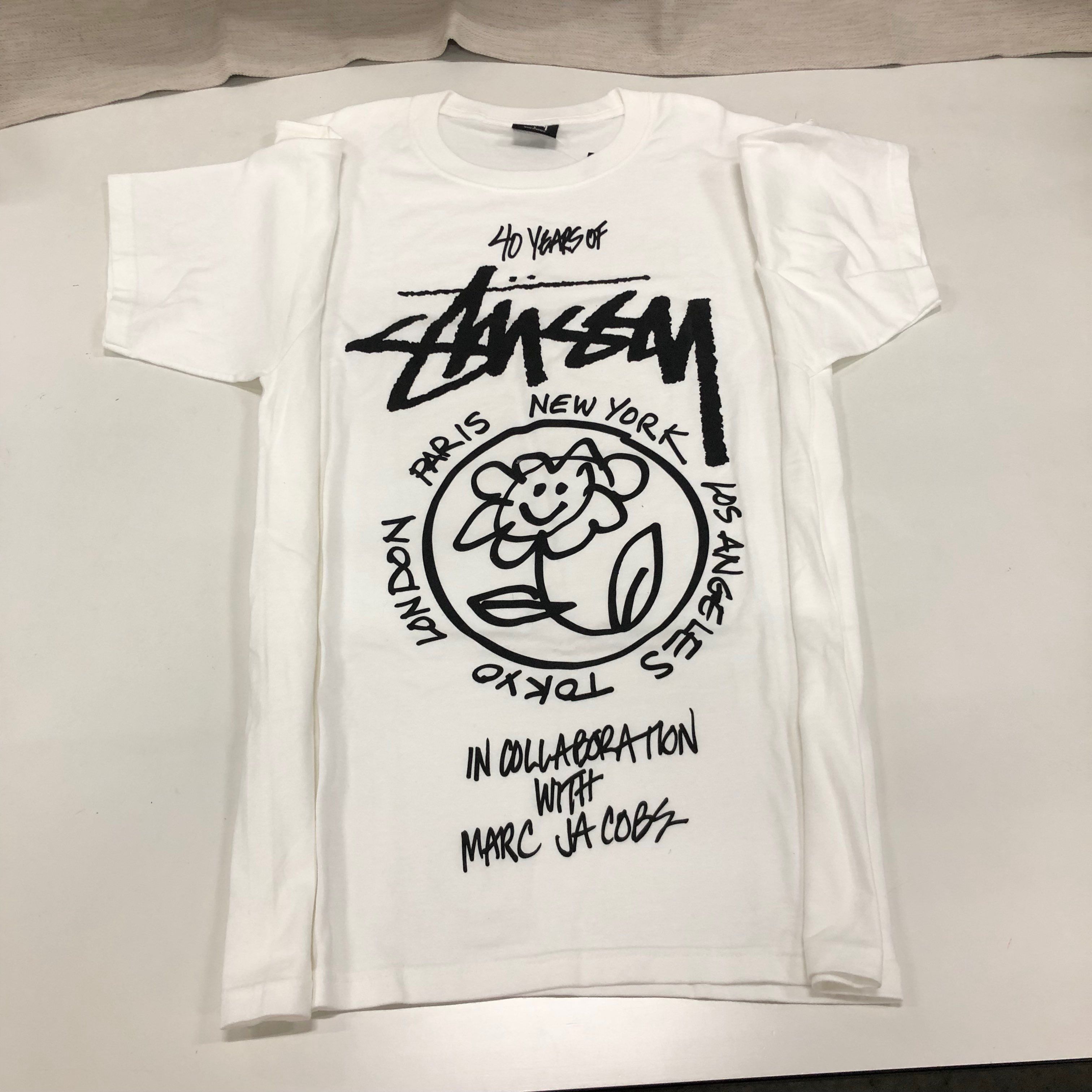 Stussy x Marc Jacobs World Tour Collection T Shirt "White"