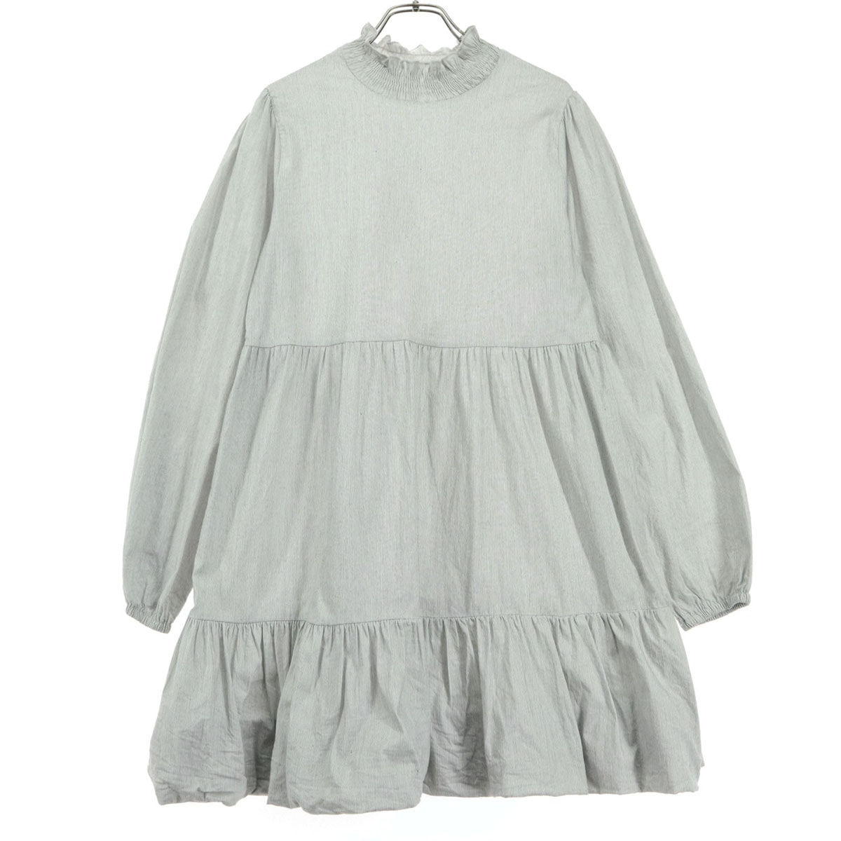 美品 ZARA ザラ 長袖 ミニワンピース M ホワイト系