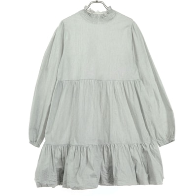 美品 ZARA ザラ 長袖 ミニワンピース M ホワイト系