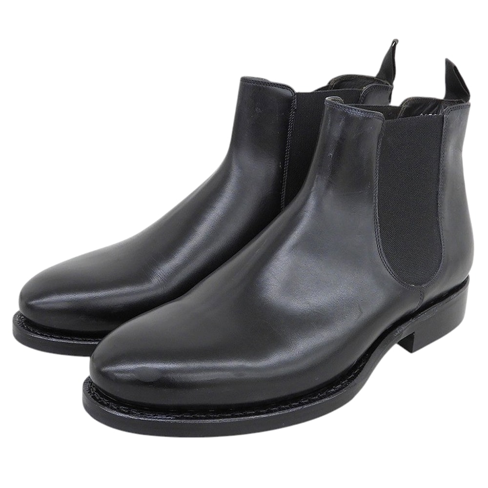 ジャランスリワヤ 新品同様 BLACK CALF DAINITE SOLE EDWARD ブーツ シューズ メンズ ブラック 7 1/2 98756 7 1/2