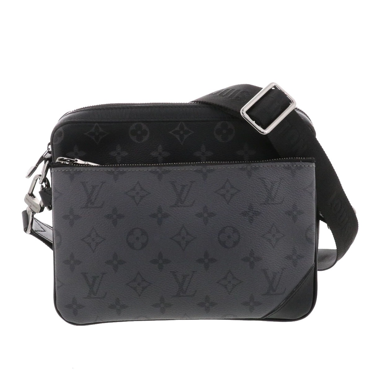 LOUIS VUITTON ルイ・ヴィトン トリオ メッセンジャー モノグラム エクリプス ショルダーバッグ M69443 モノグラムエクリプス グレー  メンズ【中古】