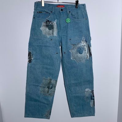 Supreme Nate Lowman Double Knee Painter Pant "Denim"