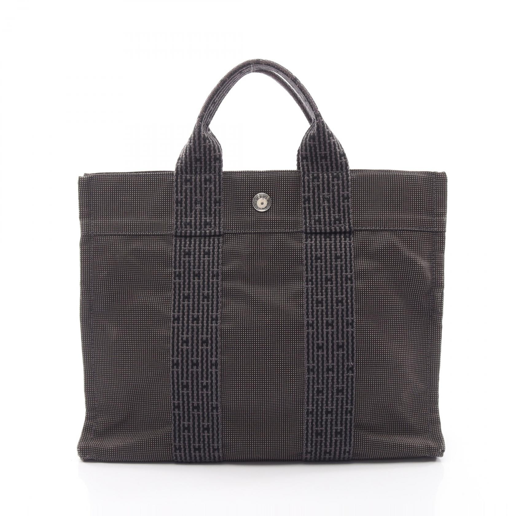 エルメス HERMES エールラインPM トートバッグ バッグ ナイロンキャンバス レディース グレー系 101056M 【中古】