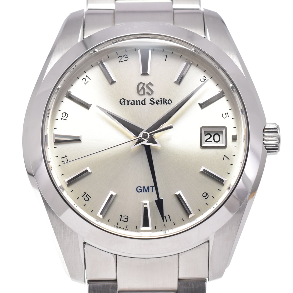 セイコー SEIKO 9F86-0AF0 グランドセイコー ヘリテージコレクション GMT シルバー クォーツ メンズ 良品 箱付き D#147298