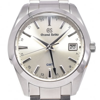 セイコー SEIKO 9F86-0AF0 グランドセイコー ヘリテージコレクション GMT シルバー クォーツ メンズ 良品 箱付き D#147298