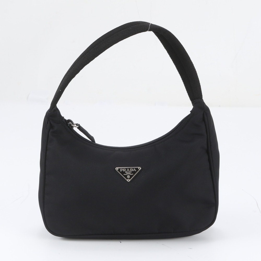 ■極美品 プラダ テスート ナイロントライアングルロゴハンドバッグ