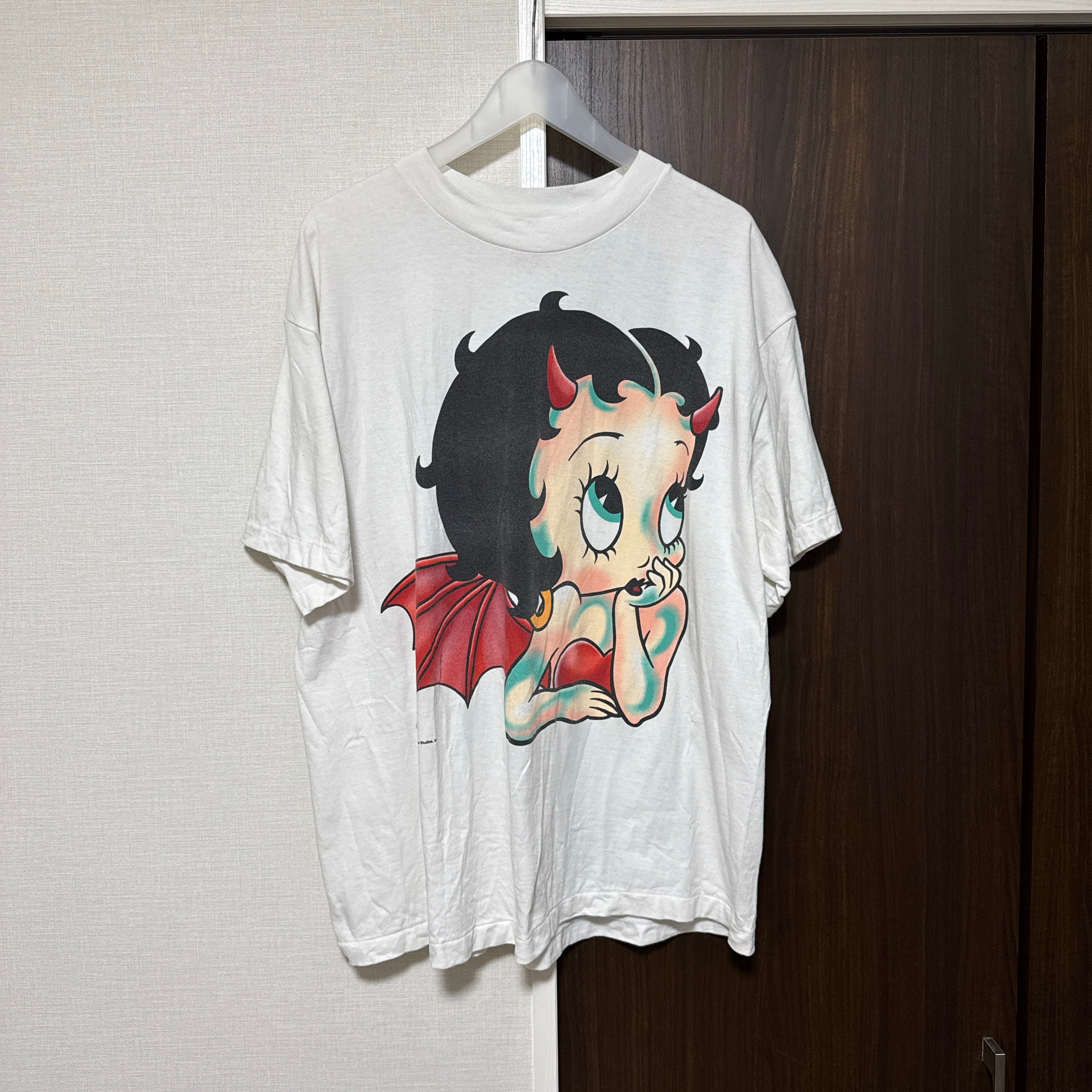 SAINT Mxxxxxx x Betty Boop Bty SS T-Shirt/Devil "White"
