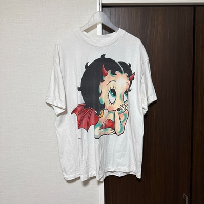 SAINT Mxxxxxx x Betty Boop Bty SS T-Shirt/Devil "White"