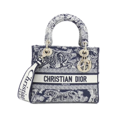 クリスチャンディオール TOILE DE JOUY REVERSE レディ ディーライト ミディアム M0565ORGO バッグ