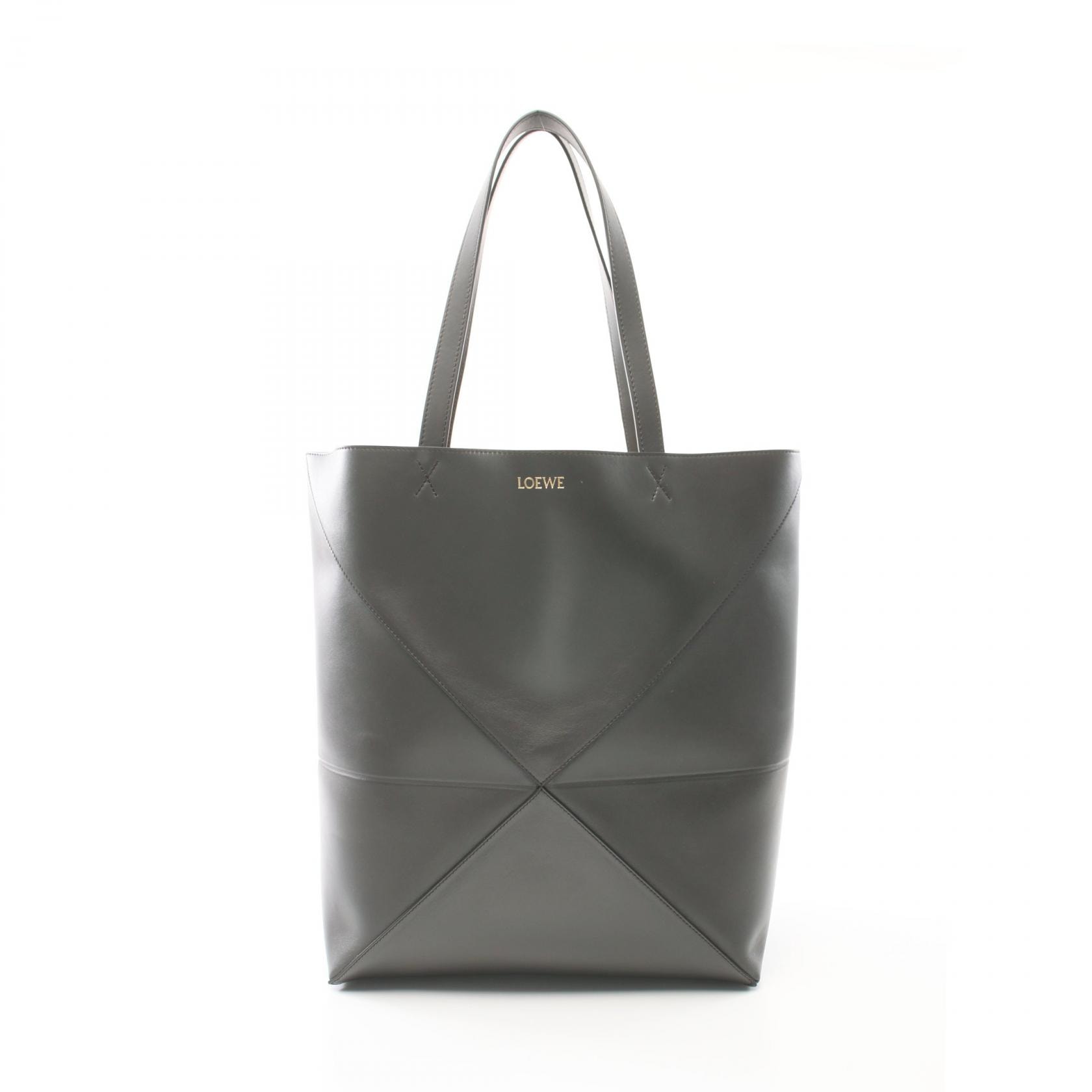 ロエベ LOEWE パズル フォルド トートバッグ バッグ レザー メンズ レディース グレー系 B933Q18X011220 【新品】