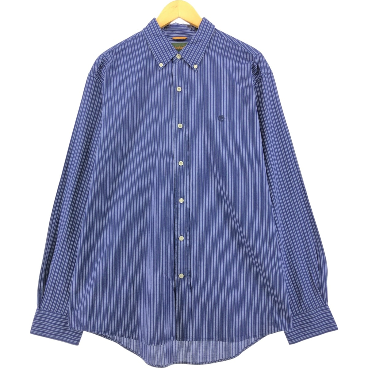 古着 90年代 ティンバーランド Timberland 長袖 コットンストライプシャツ メンズL相当 ヴィンテージ/eaa556282
