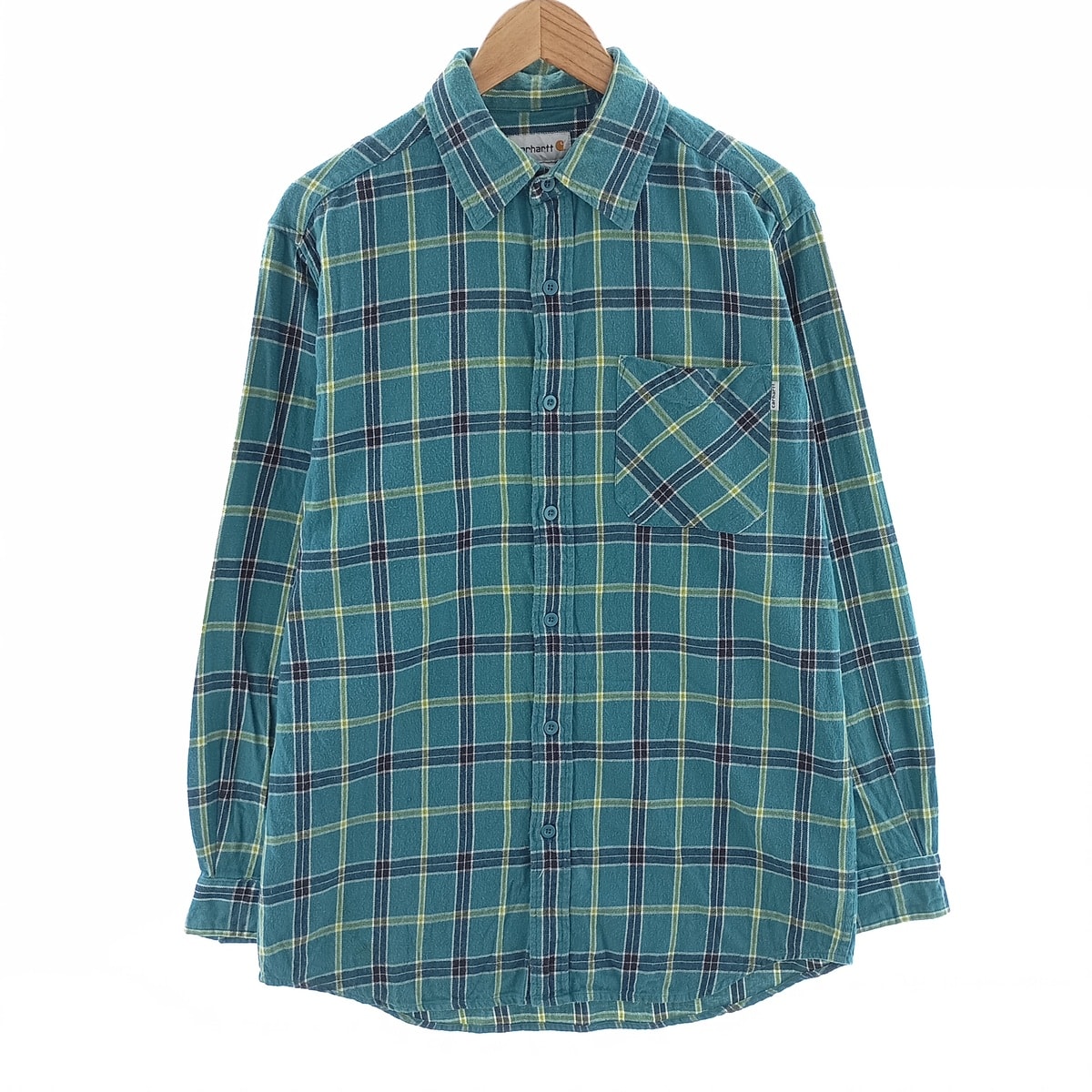 古着 カーハート Carhartt 長袖 ライトネルチェックシャツ メンズM相当/eaa404678