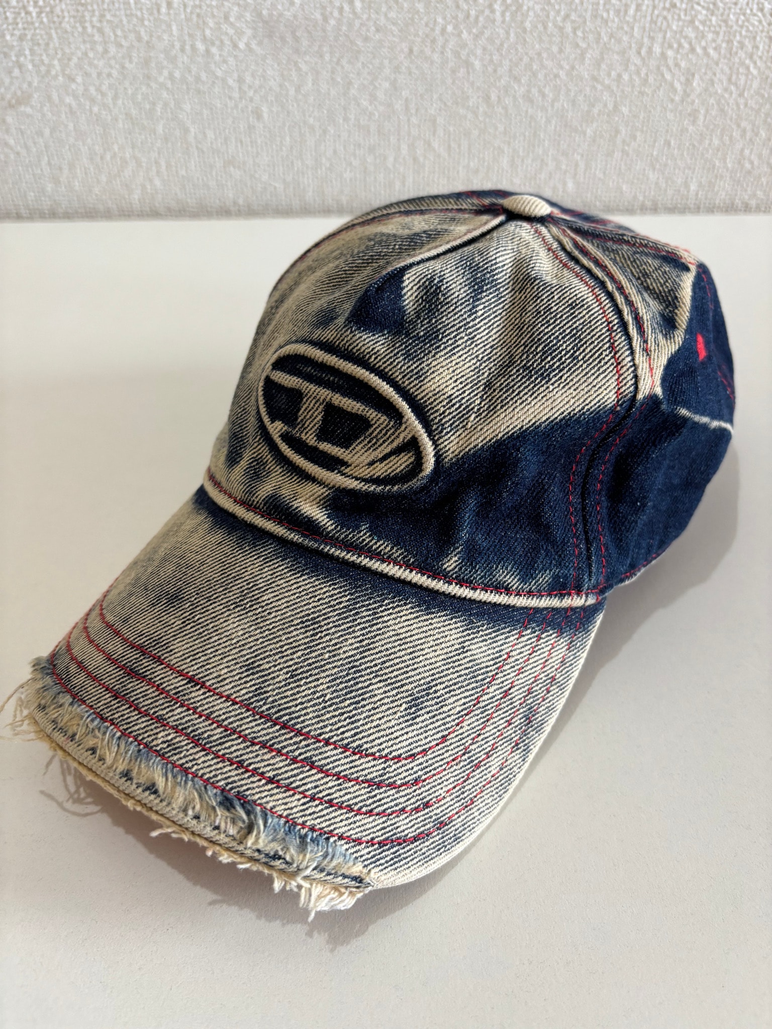 Diesel C-Seymon Denim Logo Cap "Blue/White"