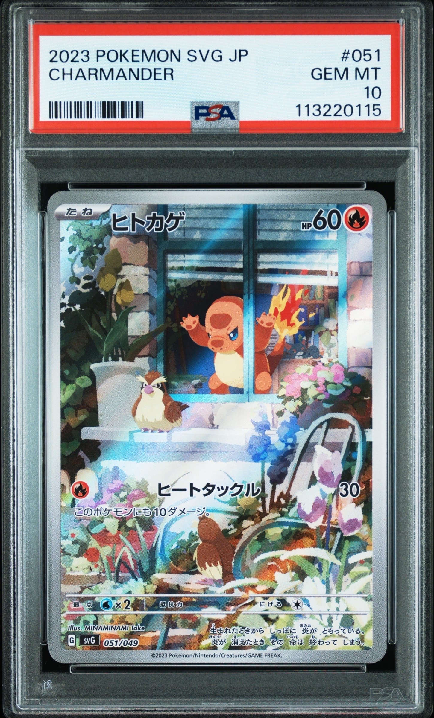 ヒトカゲ :フルイラスト [SVG 051/049](スペシャルデッキセットex「フシギバナ・リザードン・カメックス」)