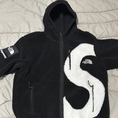 Supreme x The North Face S Logo Hooded Fleece Jacket "Black"