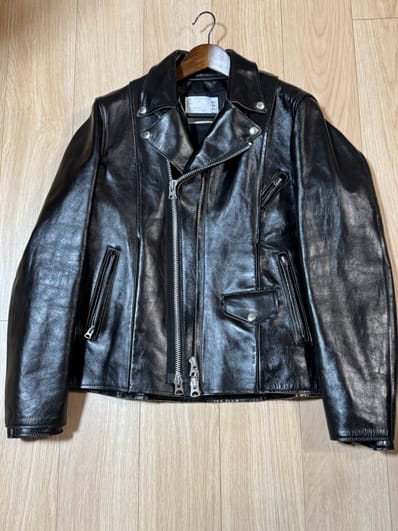 sacai Leather Riders Jacket "Black"