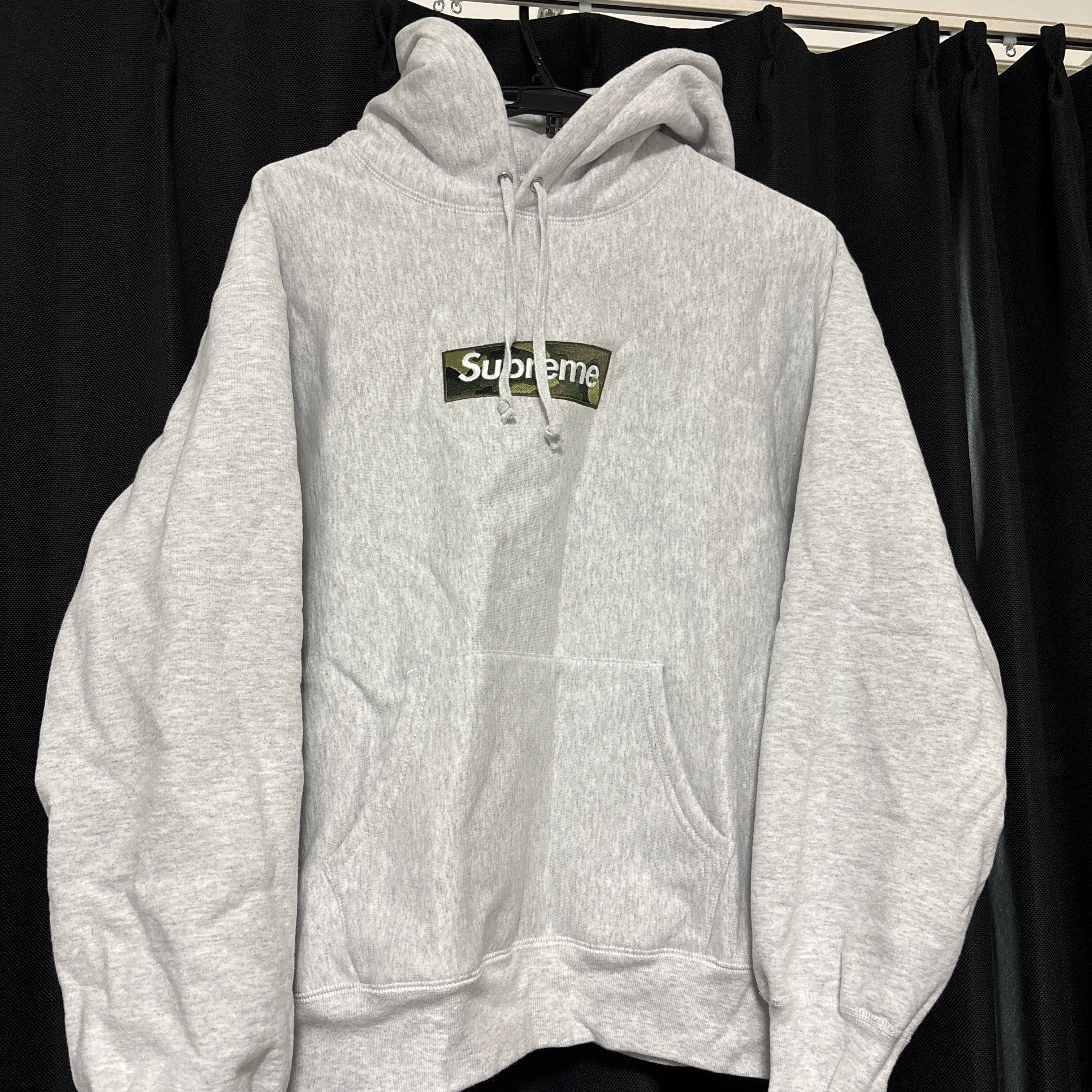 Supreme Box Logo Hooded Sweatshirt "Ash Grey" (23FW)