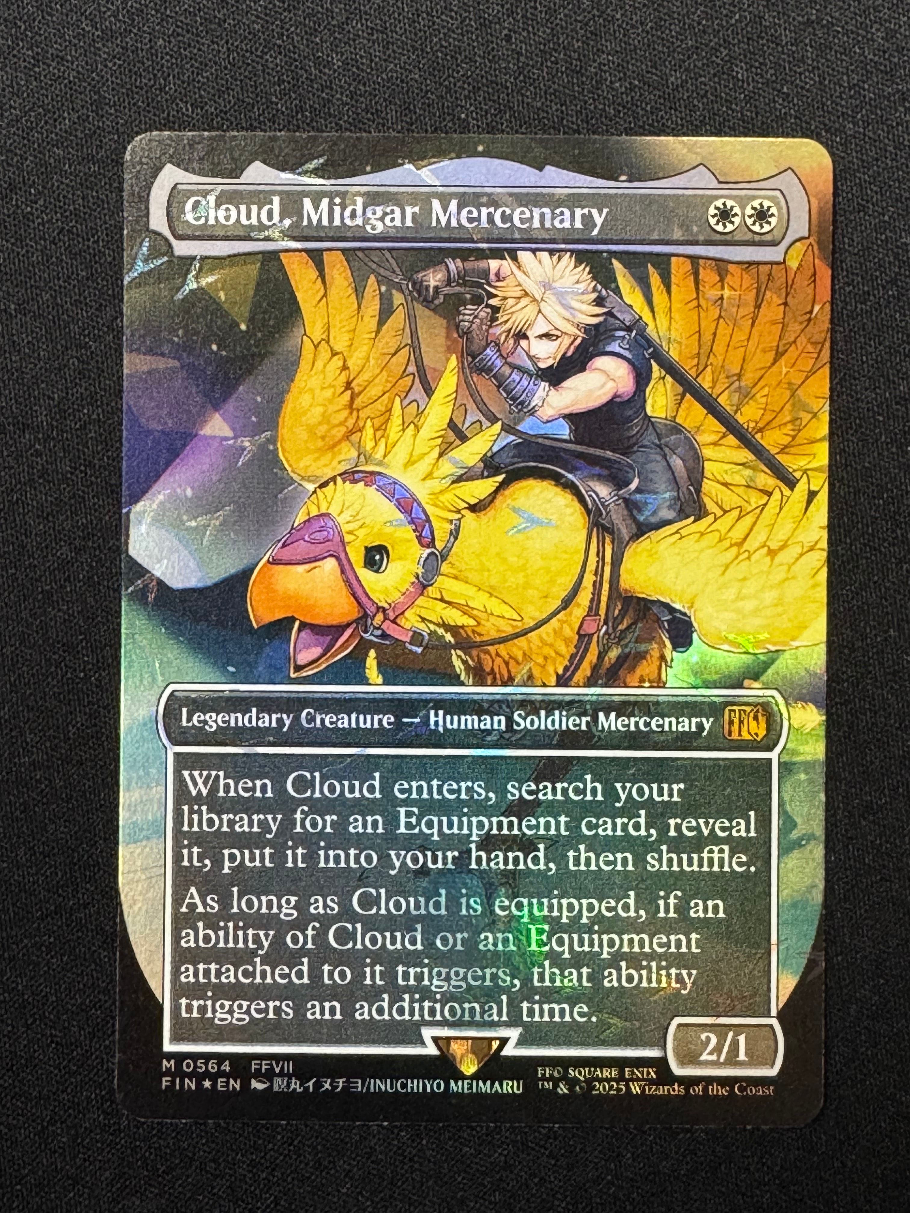 ミッドガルの傭兵、クラウド M :フォイル :ボーダーレス版 [FIN 0564]【英語版】(ファイナルファンタジー チョコボ バンドル)