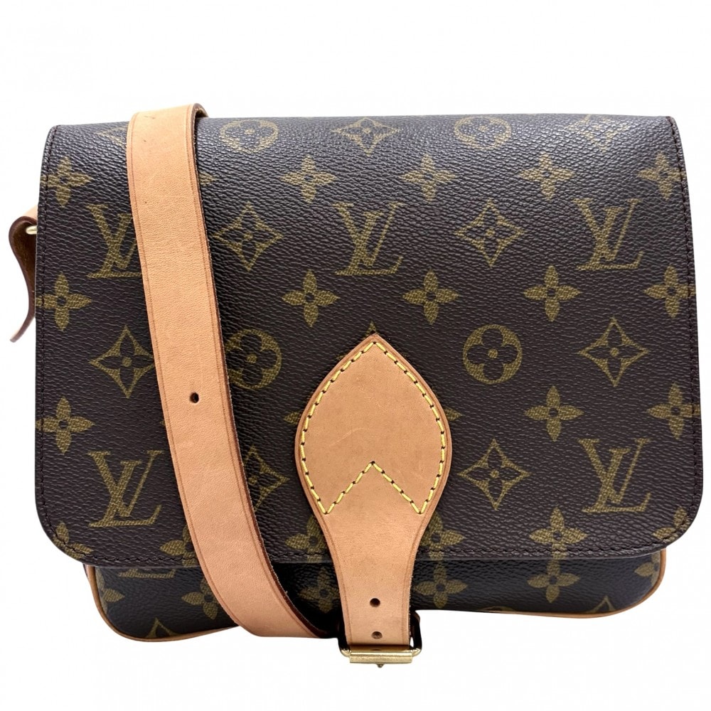 LOUIS VUITTON ルイヴィトン ショルダーバッグ 肩掛け 斜め掛け モノグラム カルトシエールMM ブラウン 茶 M51253    ゴールド金具 レディース【中古品】