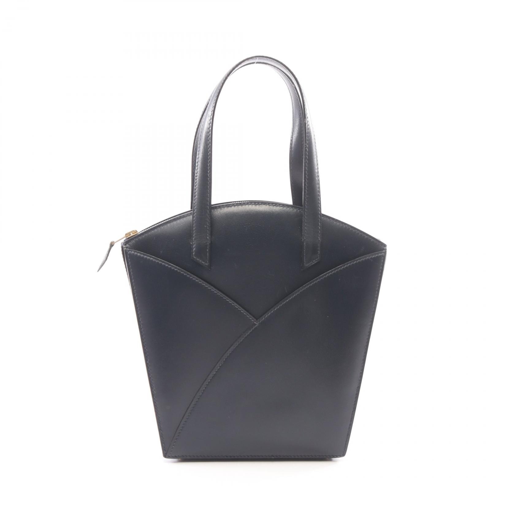 エルメス HERMES コカーズ ブルーインディゴ ハンドバッグ バッグ カーフ(牛革) ボックスカーフ ○X刻印(1994年製造) レディース ネイビー系 【中古】