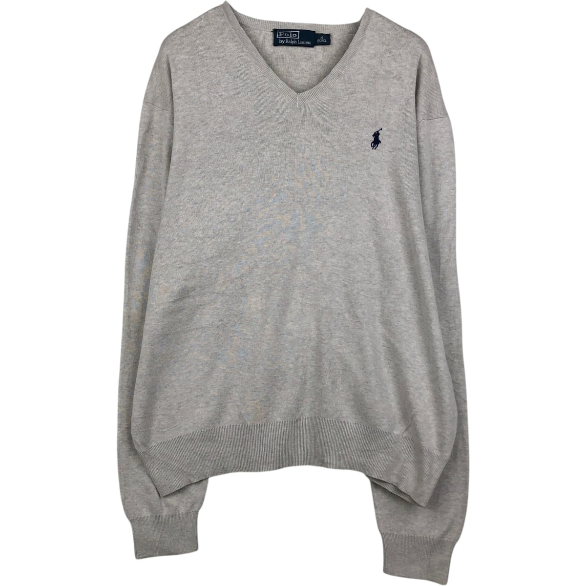 古着 ラルフローレン Ralph Lauren POLO by Ralph Lauren Vネック ピマコットンニットセーター メンズM相当/eaa637228