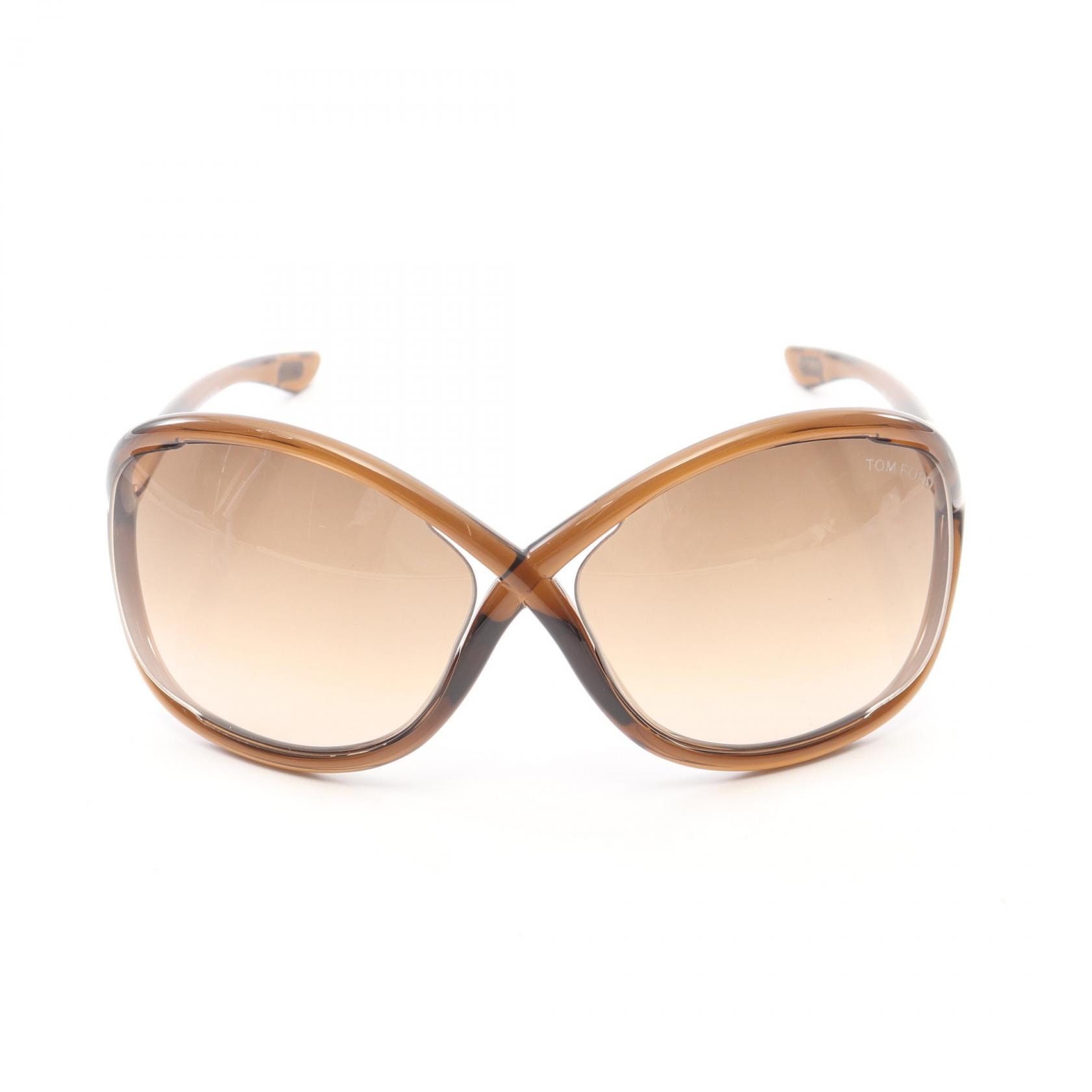 トムフォード TOM FORD サングラス 衣料品 プラスチック GP レディース ブラウン系 / ゴールド系 【中古】