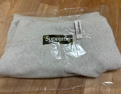 Supreme Box Logo Hooded Sweatshirt "Ash Grey" (23FW)