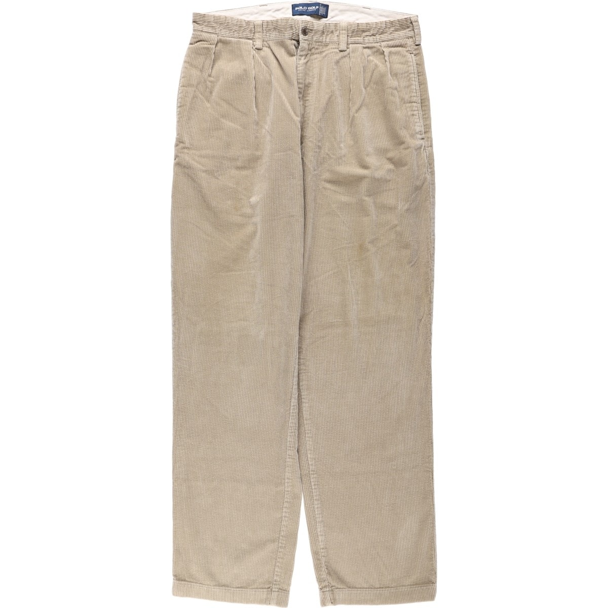 古着 ラルフローレン Ralph Lauren POLO GOLF ポロゴルフ ツータック コーデュロイパンツ メンズw34相当/eaa681965