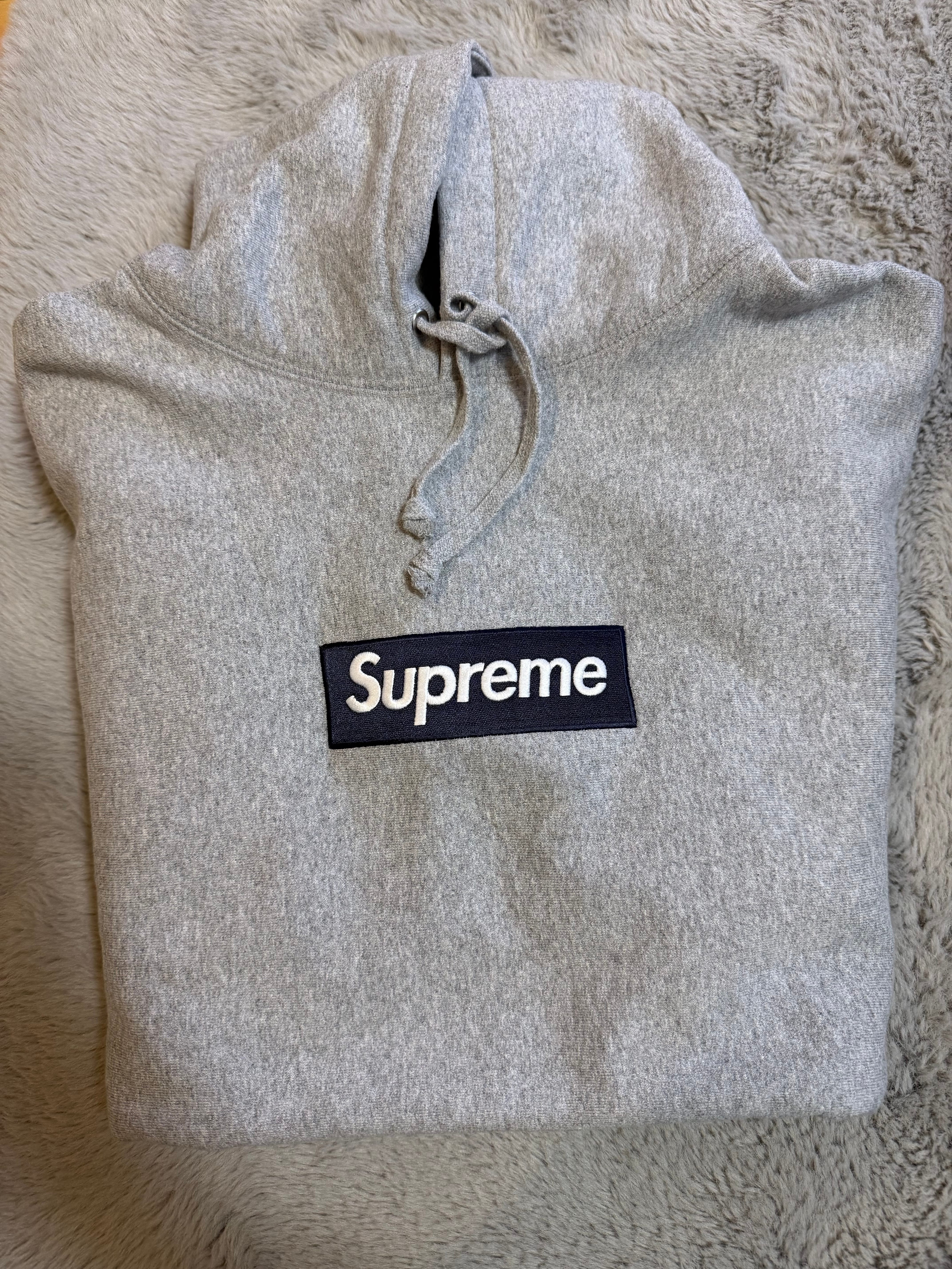 Supreme Box Logo Hooded Sweatshirt (25FW) "Heather Grey"