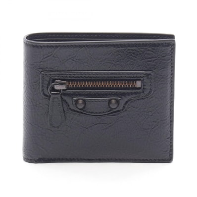 BALENCIAGA Leather Le City Wallet "Black"