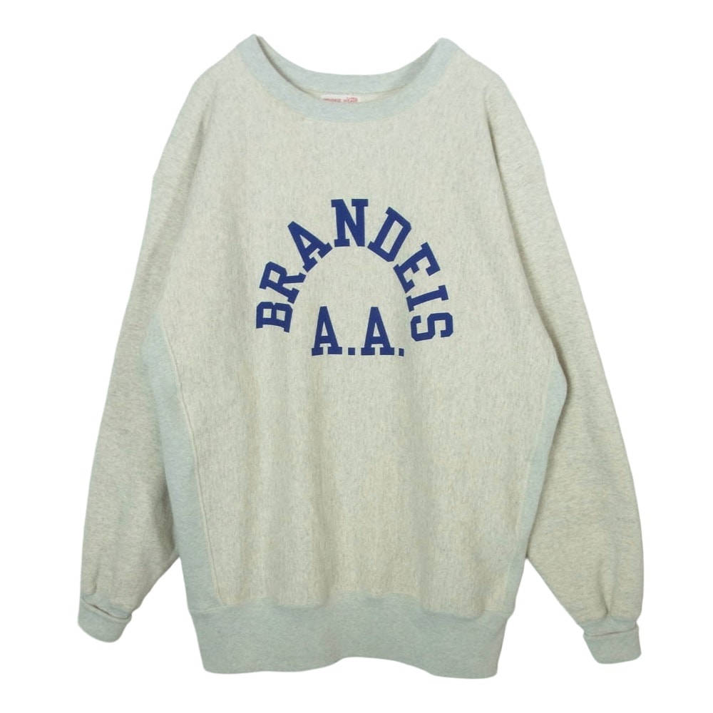 Champion チャンピオン スウェット c3-w033 2nd PATENT CREWNECK SWEATSHIRT リバースウィーブ 2ndパテントモデル クルーネック スウェット ベージュ系 XL【美品】【中古】