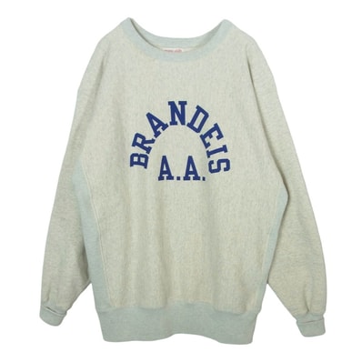 Champion チャンピオン スウェット c3-w033 2nd PATENT CREWNECK SWEATSHIRT リバースウィーブ 2ndパテントモデル クルーネック スウェット ベージュ系 XL【美品】【中古】