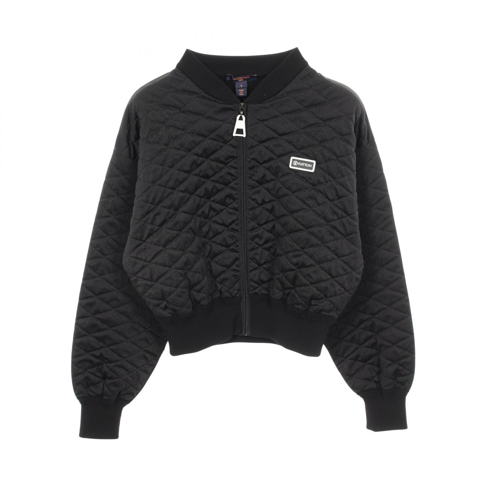 ルイ・ヴィトン LOUIS VUITTON ダイヤモンドニット ブルゾン 衣料品 アウター ウール レディース ブラック系 RW222W PT9 FNKC01 【中古】