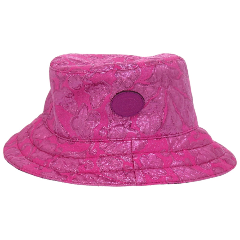 グッチ  メタリックジャカードリバーシブルバケットハット