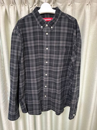 Supreme Plaid Flannel Shirt "Black" (24FW)